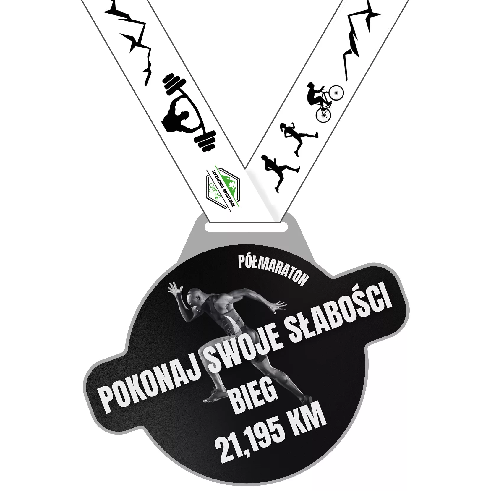 Pokonaj swoje słabości 10 km 21,195 km półmaraton wirtualny - bieg wirtualny