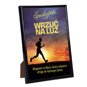 Ramka wrzuć na luz - Bieganie to klucz, który otwiera drogę do lepszego życia - wyzwanie biegowe