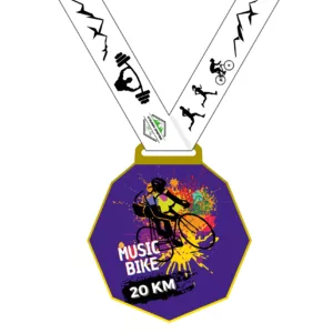 Wyzwanie rowerowe z ulubioną muzyką - 20 km / 30 km - wirtualne wyzwania rowerowe