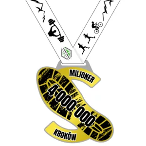 Milioner kroków 4 000 000 kroków - wyzwanie krokowe - biegowe - milion kroków